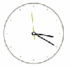 A clock with a black hand Description automatically generated A clock with a black hand Description automatically generated